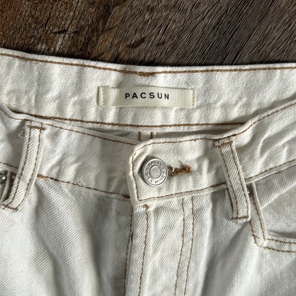 Pacsun white ripped jeans knee high ripped - Picture 2 of 9